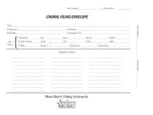 Musi-Dex Filing System