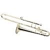 Trombone Ornament - Silver