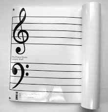 Dry-Erase Classroom Grand Staff